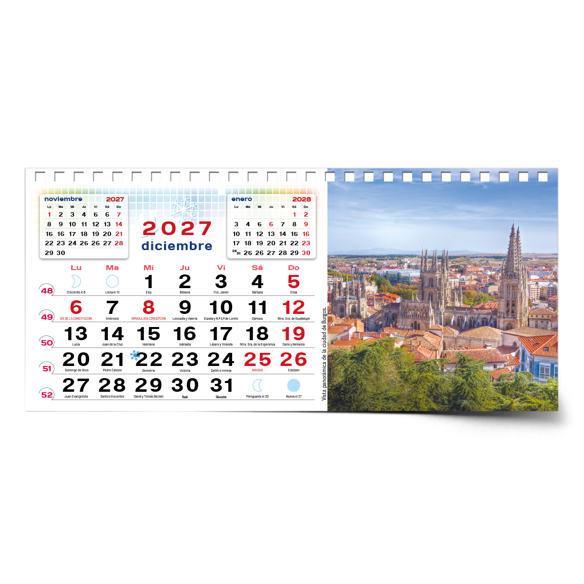 Calendario de mesa con wire-O W-220 CASTILLA Y LEÓN Y SUS RINCONES - Imagen 16