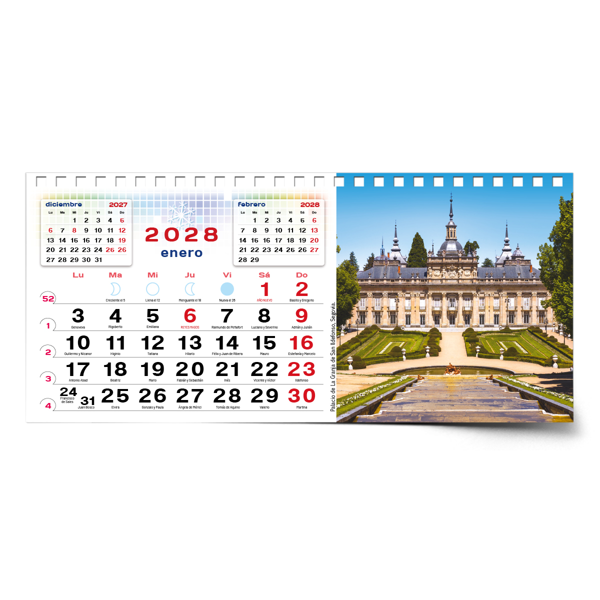 Calendario de mesa con wire-O W-220 CASTILLA Y LEÓN Y SUS RINCONES - Imagen 17