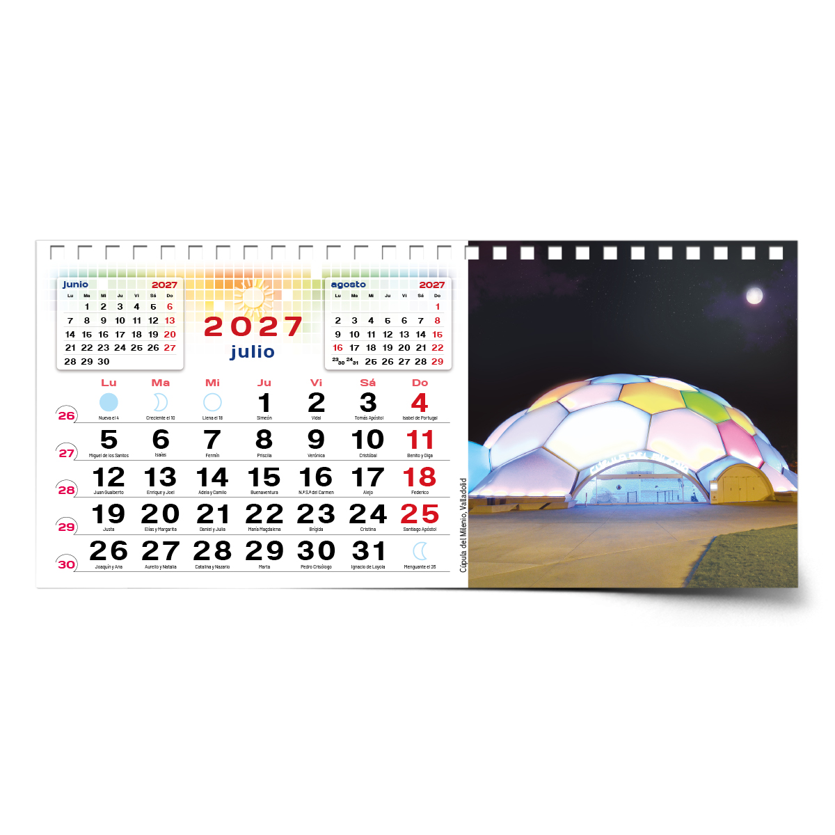 Calendario de mesa con wire-O W-220 VALLADOLID Y SUS RINCONES - Imagen 11