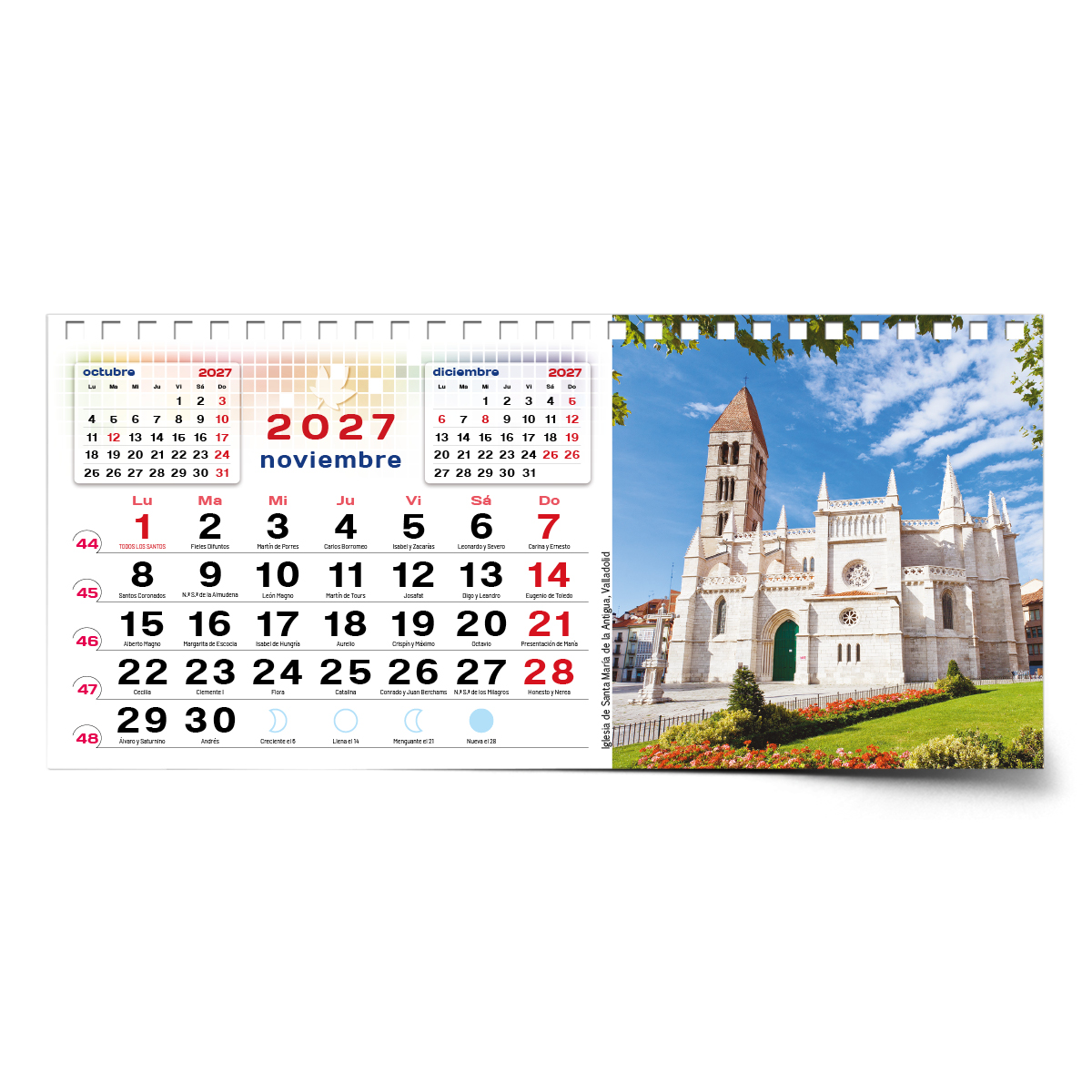 Calendario de mesa con wire-O W-220 VALLADOLID Y SUS RINCONES - Imagen 15