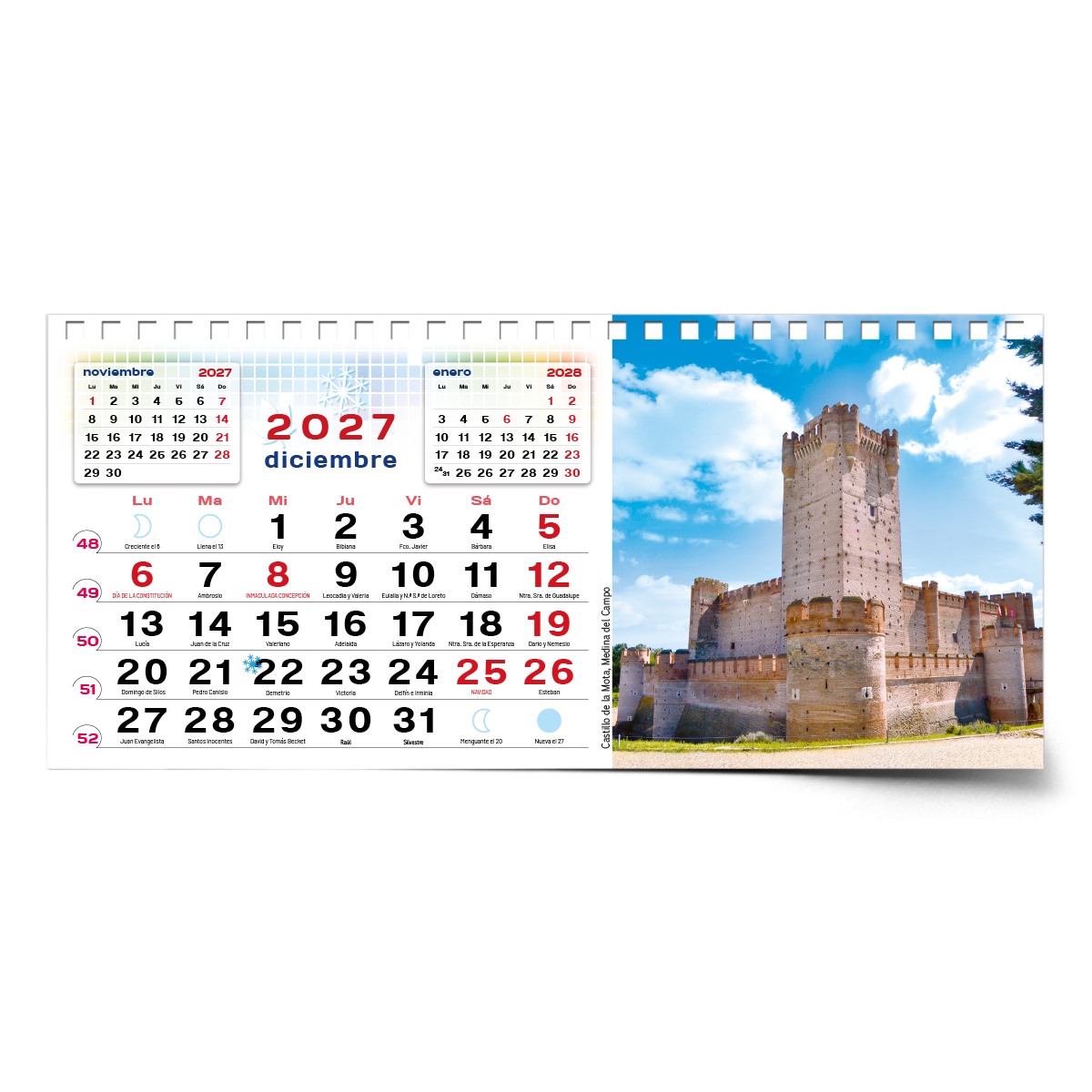 Calendario de mesa con wire-O W-220 VALLADOLID Y SUS RINCONES - Imagen 16