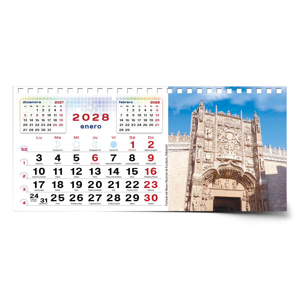 Calendario de mesa con wire-O W-220 VALLADOLID Y SUS RINCONES - Imagen 17