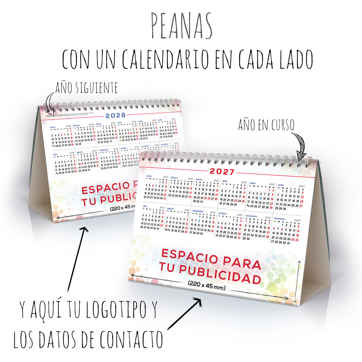 Calendario de mesa con wire-O W-220 VALLADOLID Y SUS RINCONES - Imagen 3